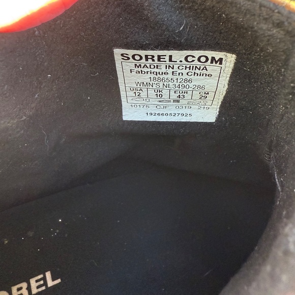 SOREL Joan of Arctic Wedge Buckle Boots Tan Size 12 - Picture 6 of 7